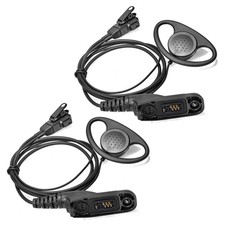 HYSHIKRA D Shape Earpiece with Mic Multi Pin Headset Compatible with Motorola