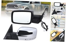 Left Driver Side Mirror Compatible With 2013-2018 Ram 1500 2500 L-12Pins Chrome