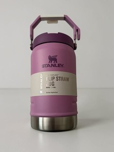 *NEW* Stanley IceFlow Flip Straw Jug 40 oz Purple Stainless Steel w/ Handle Lid