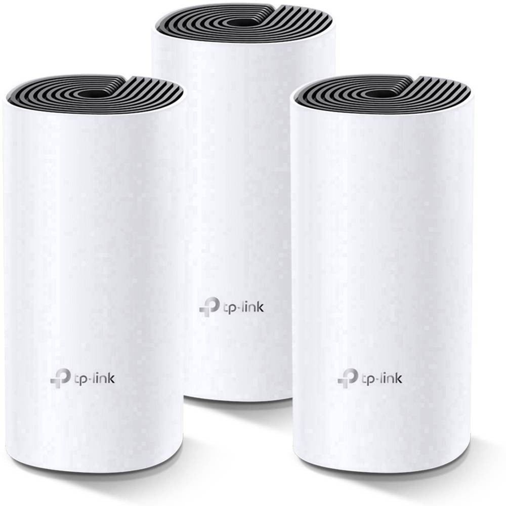 Deco M4 TP-LINK Routeur Wi-Fi Mesh Borne Internet Longue Portée 2.4 GHz 5 GHz Pack de 3
