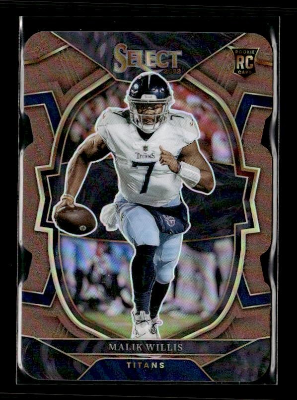 2022 Panini Select #38 Malik Willis Rookie Copper Prizm Die Cut #/149 Titans
