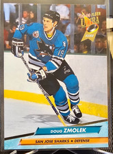 1992-93 Fleer Ultra Doug Zmolek RC #405 San Jose Sharks