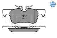Bremsbelagsatz Scheibenbremse Hinten Meyle 025 253 3116 FÜR BMW Mini