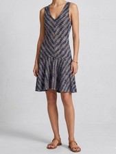 Anthropologie Maeve Westwater Chevron Knit Dress Small