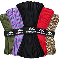 MONOBIN Type III 550 Paracord Rope 5/32 x 100 Survival Cord for Outdoor 4mm 7