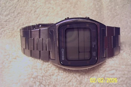 VINTAGE  SEIKO  ALARM  CHRONOGRAPH MANS W/WATCH  70S AS IS