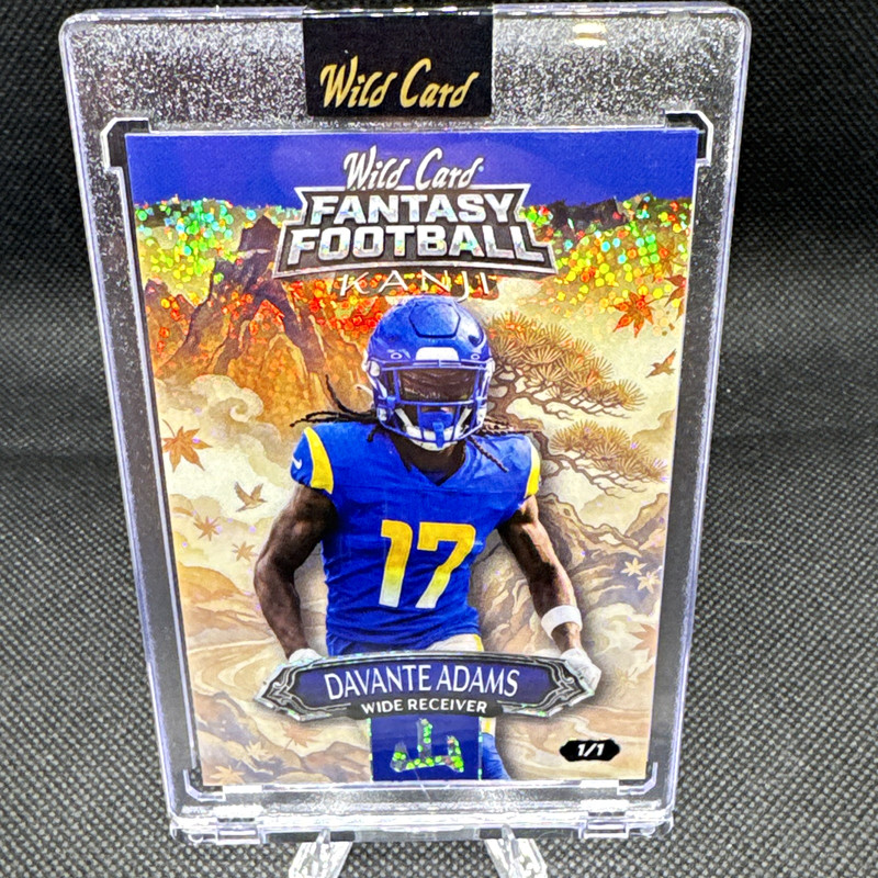 Wild Card 2026 Fantasy Football Kanji Davante Adams Rams FMKMG02-DA 1/1 Auto