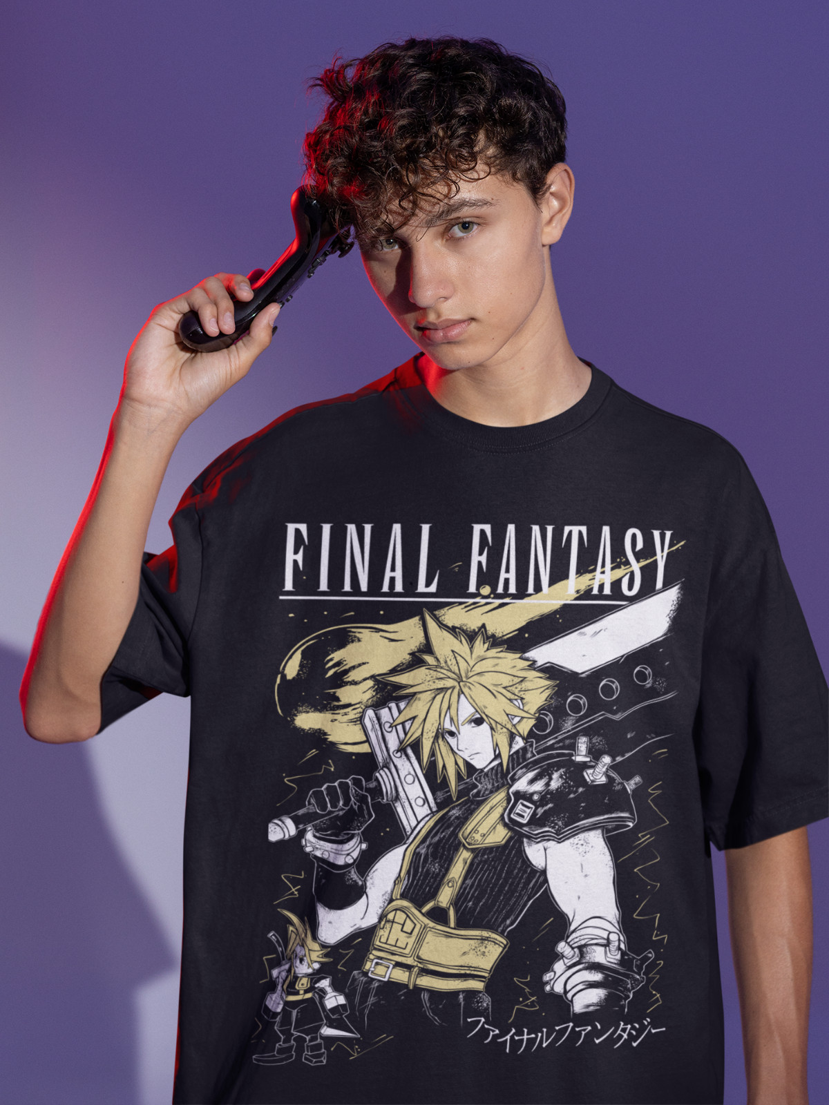 Final Fantasy VII T-Shirt Rebirth  Vintage Retro Final Fantasy 7 Rebirth Shirt thumbnail 3