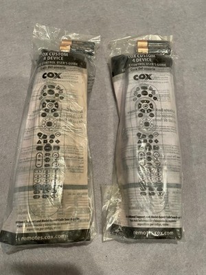 LOT OF 2 GENUINE REMOTE CONTROL  COX CABLE 4 DEVICE URC-8820-MOTO NEW IN PACKAGE