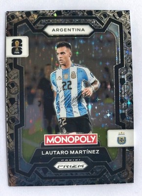 2026 FIFA WORLD CUP MONOPOLY #2 LAUTARO MARTINEZ TOP HAT PRIZM SSP ARGENTINA 