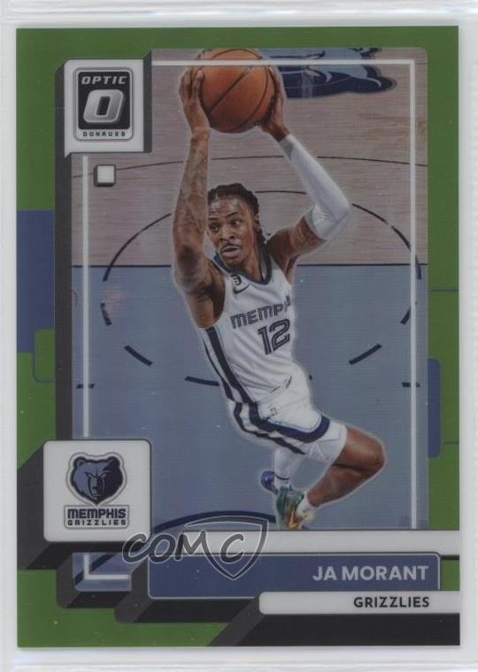 2022-23 Panini Donruss Optic Lime Green Prizm 129/149 Ja Morant #176 13kh