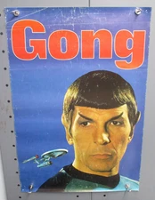 RARE! STAR TREK Mr. SPOCK German GONG Poster 16.5x23.75 Leonard Nimoy CM4932