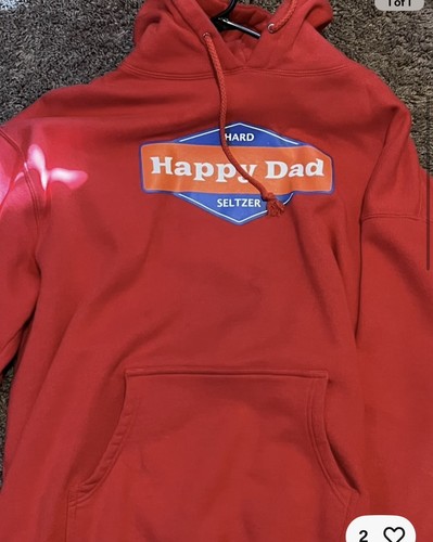 Happy Dad Hard Seltzer Red Pullover Men's Hoodie