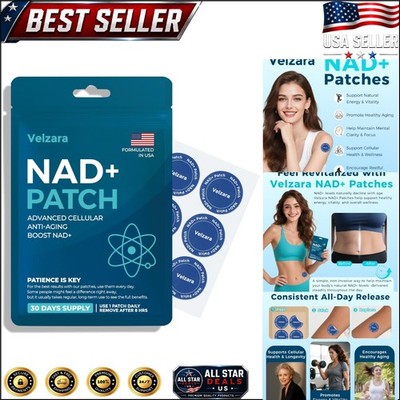 NAD+ Patches - Comfortable  All-Day Wear, 30 Youthful Skin Boosters