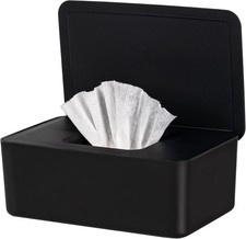 Flushable Wipe Container with Sealing Design Lid, Non-Slip Wipes Case, Keeps Wet