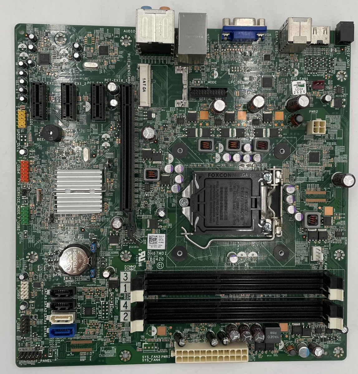 Dell XPS 8300 Desktop DH67M01 Motherboard Y2MRG eBay