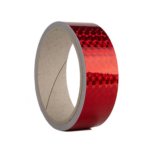 Zierstreifen Oilslick Mosaik Rot 35mm Möbel Deko Verzierung Bordüre Klebeband - Picture 2 of 10