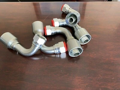 GATOR (5 pc) Parker After Market HYDRAULIC HOSE FITTINGS 3/4" FEMALE JIC 90 3/4