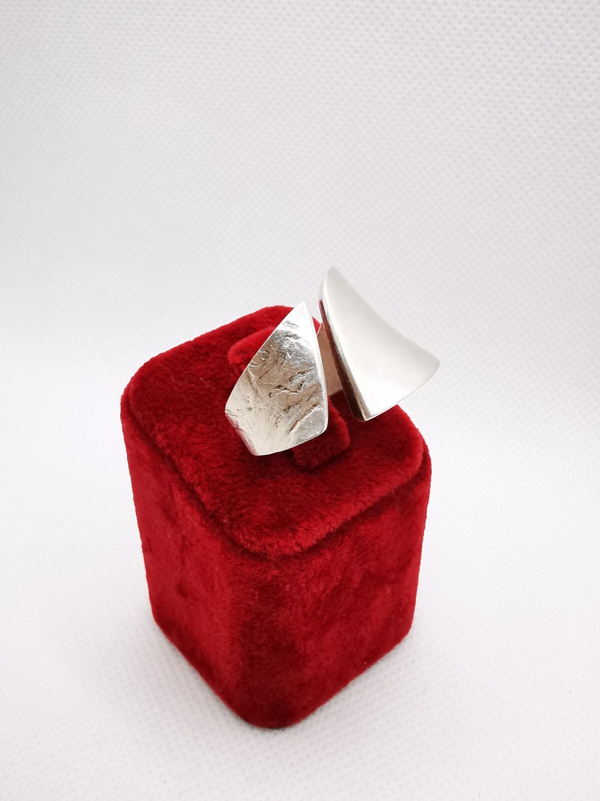 Designer Unisex Solid Ring Symbol Ring Silver Rin… - image 9