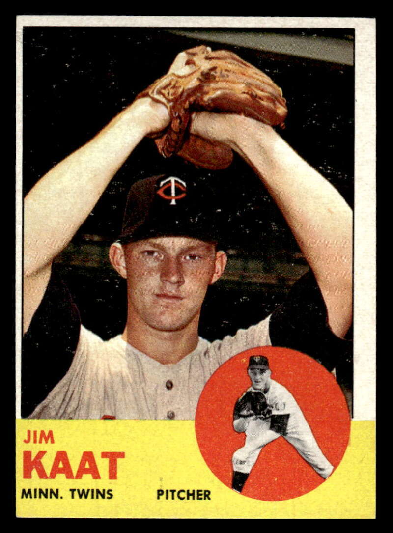 Jim Kaat #165 Baseball Cards 1963 Topps trading card — raw and PSA graded price guide