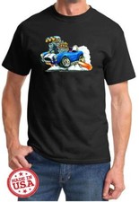 Shelby Cobra Exotic Car Cartoon Color Tshirt NEW FREE SHIPPING