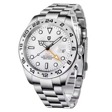 ⛰️ - Orologio Pagani Design GMT Automatico PD 1682 Acciaio Subacqueo 100M Bianco