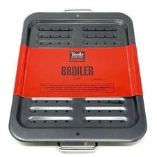 Tools Of the Trade - New Broiler Pan Tray Non-Stick 2-Piece Set Grill Or Bake!