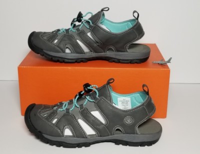 NORTHSIDE WOMEN'S BURKE II SPORT SANDALS MULTIPLE SIZES GREY / AQUA  W077