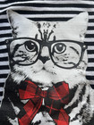 Xhilaration Girls Black & White Striped Long Sleeved Kitten Shirt Size XL !4-16 — photo 4