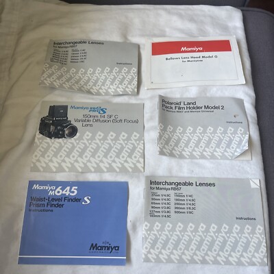 MAMIYA Rb67 CAMERA Accessories OPERATING INSTRUCTION