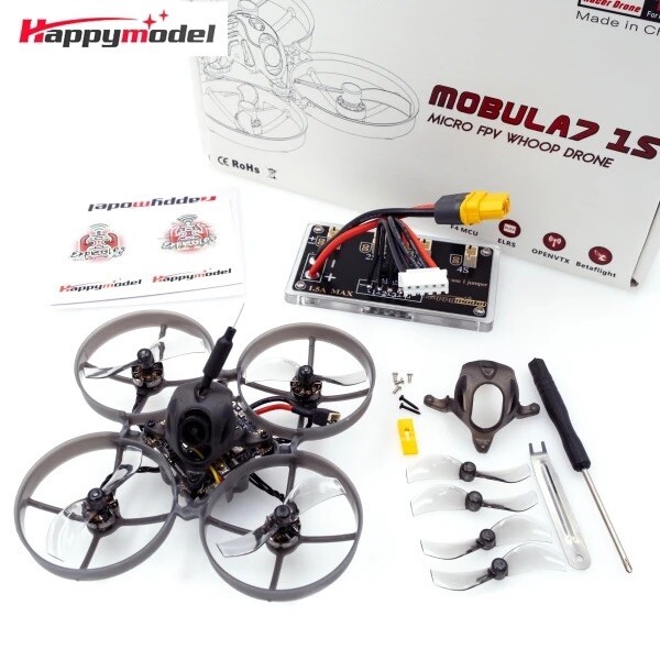 Mobula 7 1S 2024 Micro FPV Whoop 5IN1 AIO FC 2.4G ELRS V3.0 RX 1200TVL 1/3CMOS