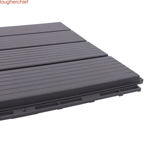 Plastic Composite Patio Deck Tiles 12 x12 Interlocking Decking Tiles - Picture 2 of 12