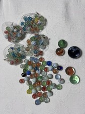Marbles Set Of 160 -2 pounds All Sizes New And Used All Colors