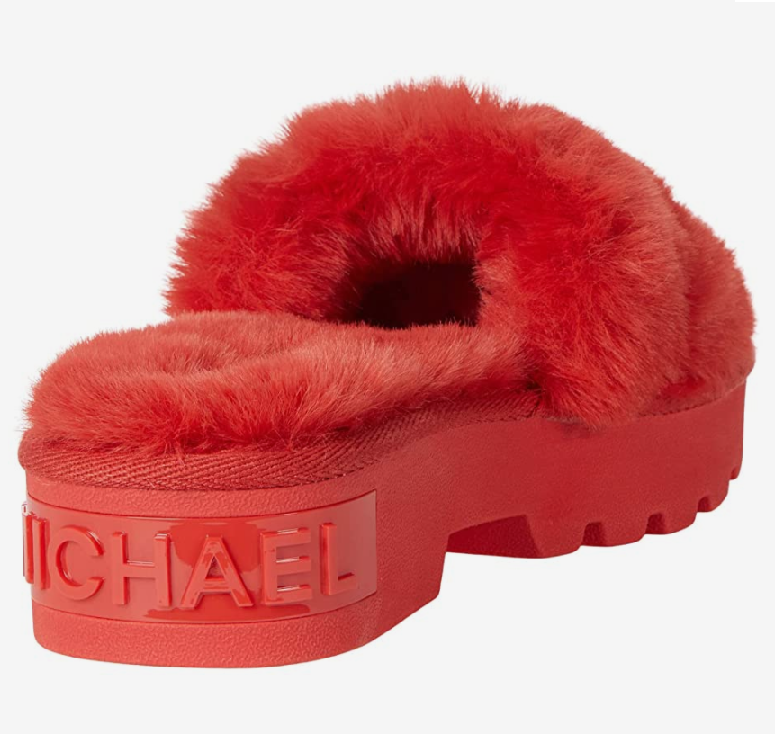 MICHAEL KORS Alfie Slide Open Toe Platform Slip-on Mules Sandals