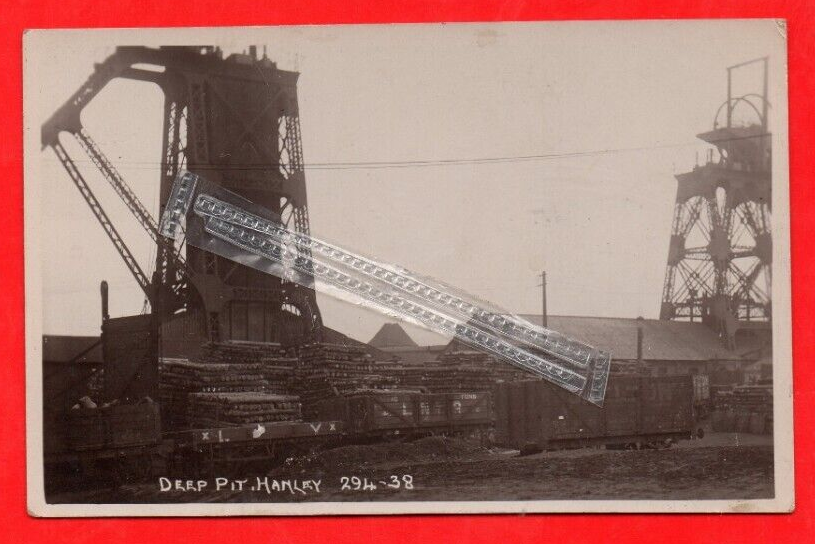 HANLEY COLLIERY & RAILWAY WAGONS, PIT INDUSTRIAL MINE NR STOKE ON TRENT