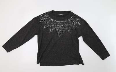 Muskatnuss Damen grau Polyestermischung Sweatshirt Größe 12