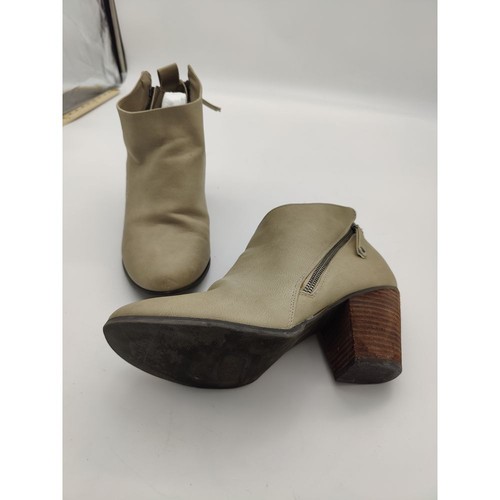 Torrid Damen-Unterhose Knöchelreißverschluss Größe 11WW Weite Hellbraun Blockabsatz Cowgirl - Bild 9 von 13