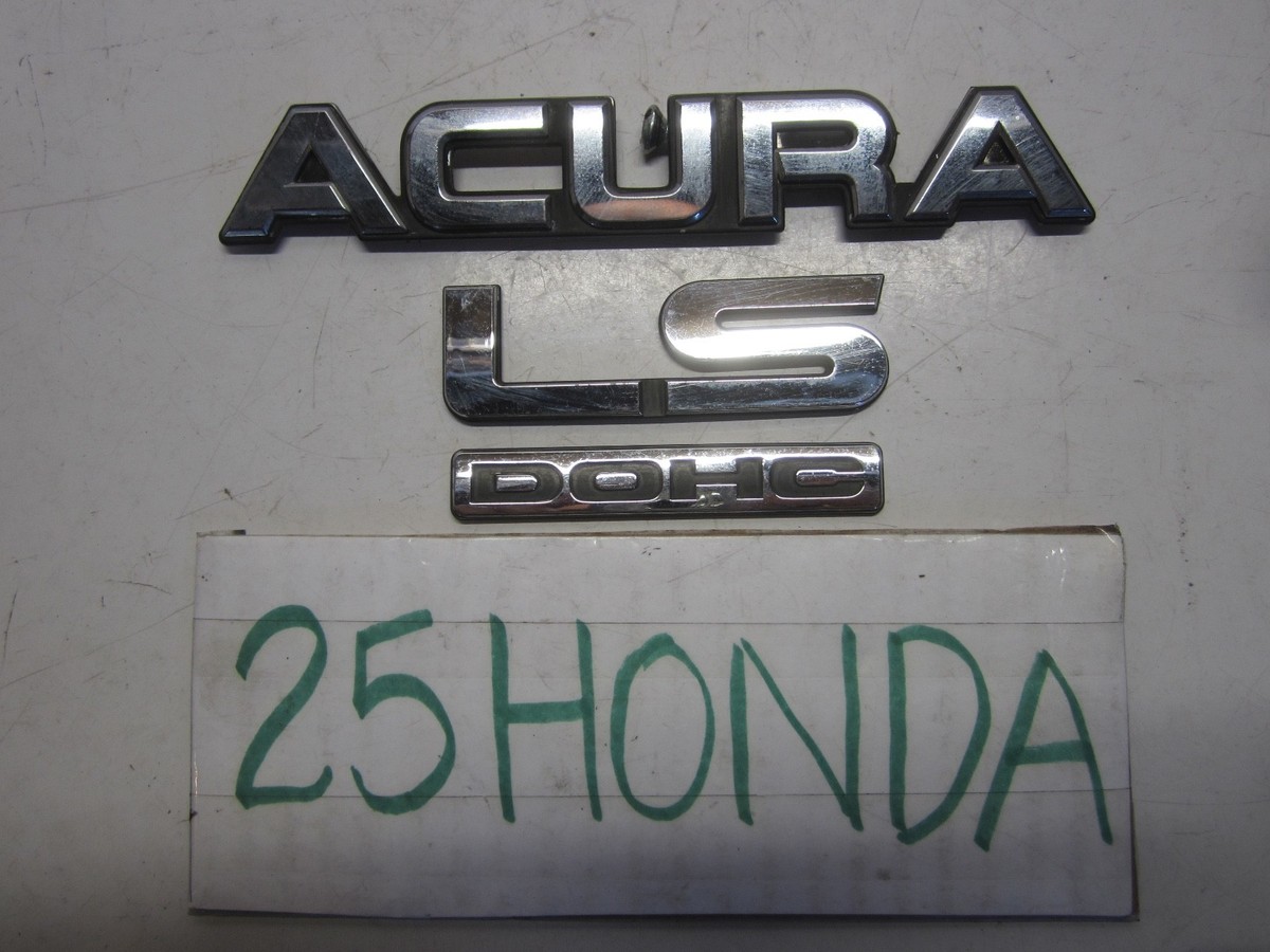 1986-1989 Acura Integra LS Coupe Sedan Factory Emblem Set DA