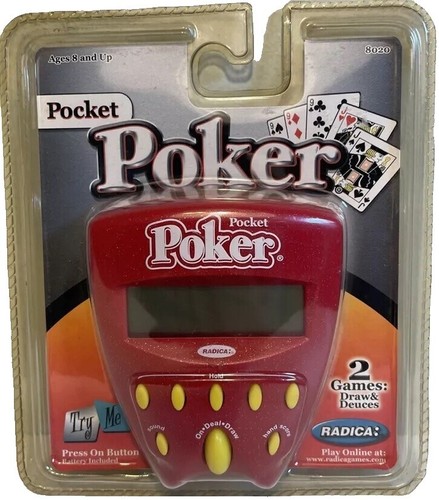 Radica Pocket Poker Royal Flush 3000 Electronic Handheld Game FOR
