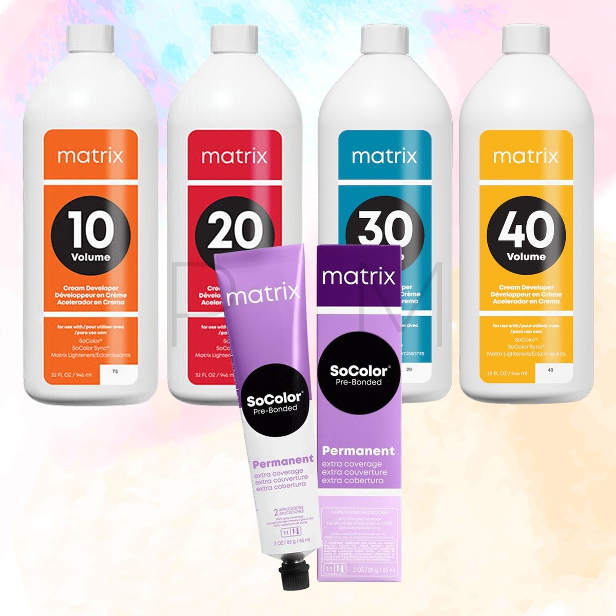 MATRIX SoColor Dream Age Permanent Color 3 oz or Cream Developer