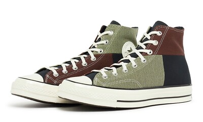 Converse Chuck Taylor 70 High Patchwork Green Brown Black 