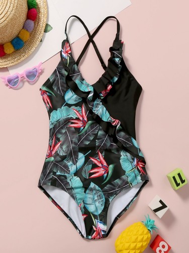 1 Piece Women High Waisted Bikini Swimsuit Tummy Control Beachwear Swimwear New - Picture 21 of 33