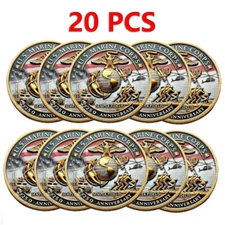 20Pcs Veteran United States U.S.Marine Corps 250th Anniversary Challenge Coin