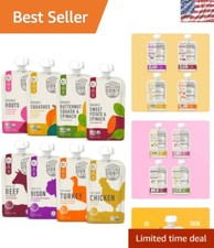 Savory Baby Food Pouches with Organic Veggies  Ethically Sourced Meats - 3.5 Oz