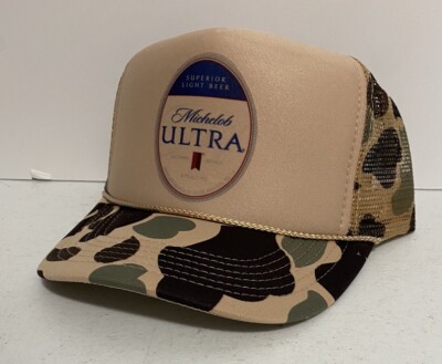 Vintage Michelob Ultra Beer Hat Trucker Hat adjustable Camo Party