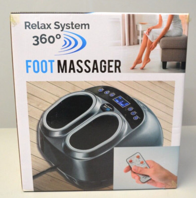 RELAX SYSTEM 360º Fußmassagegerät mit Wärmefunktion Shiatsu Fußmassage 40W NEU