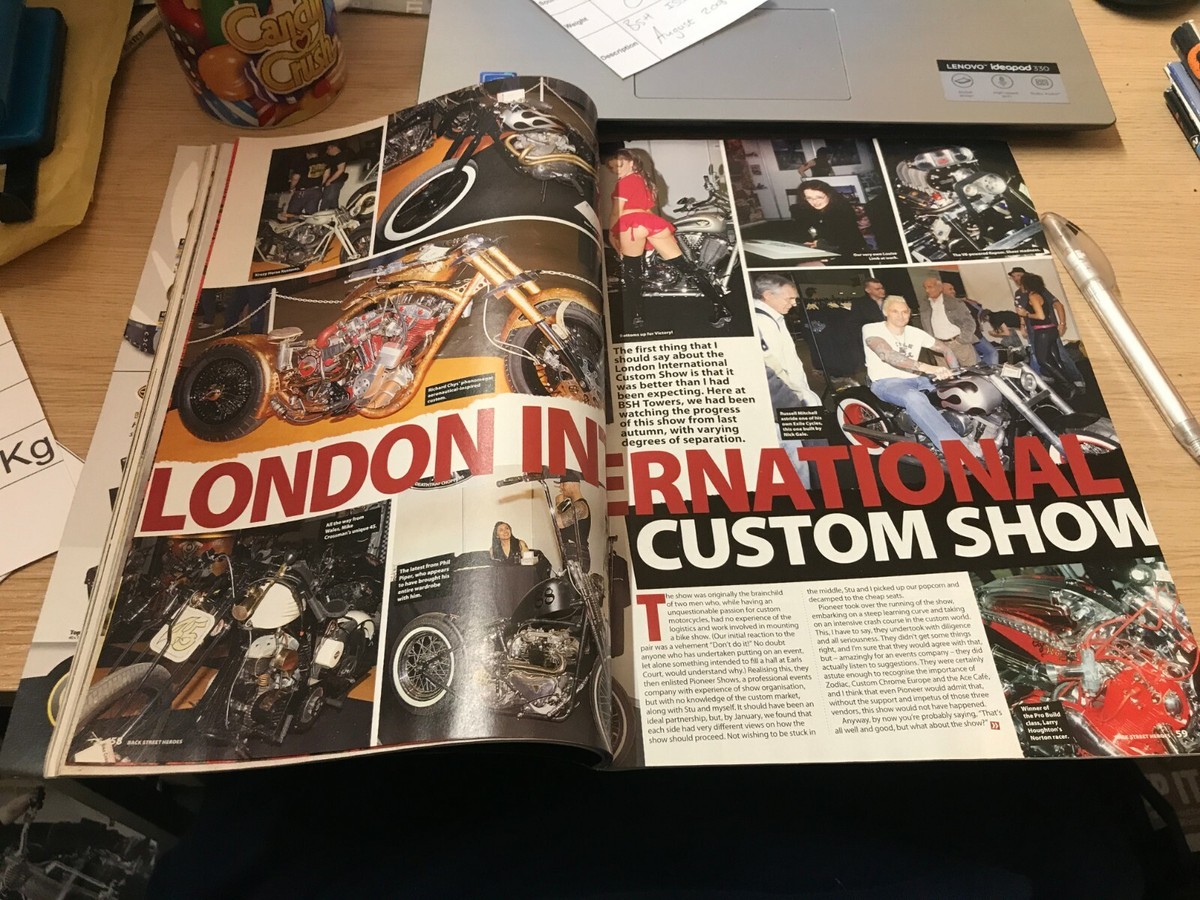 Back Street Heroes BSH Issue 292 August 2008 Custom Motorbike