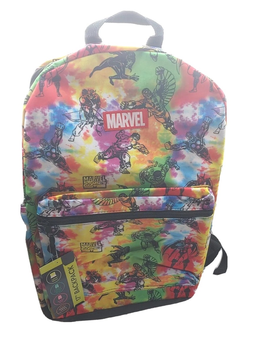Marvel Comics Super Heroes Backpack Multi Color Tie Dye  display picture 3