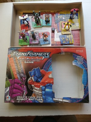 Transformers Armada 2003 Battle For Cybertron Board Game - Nearly Complete