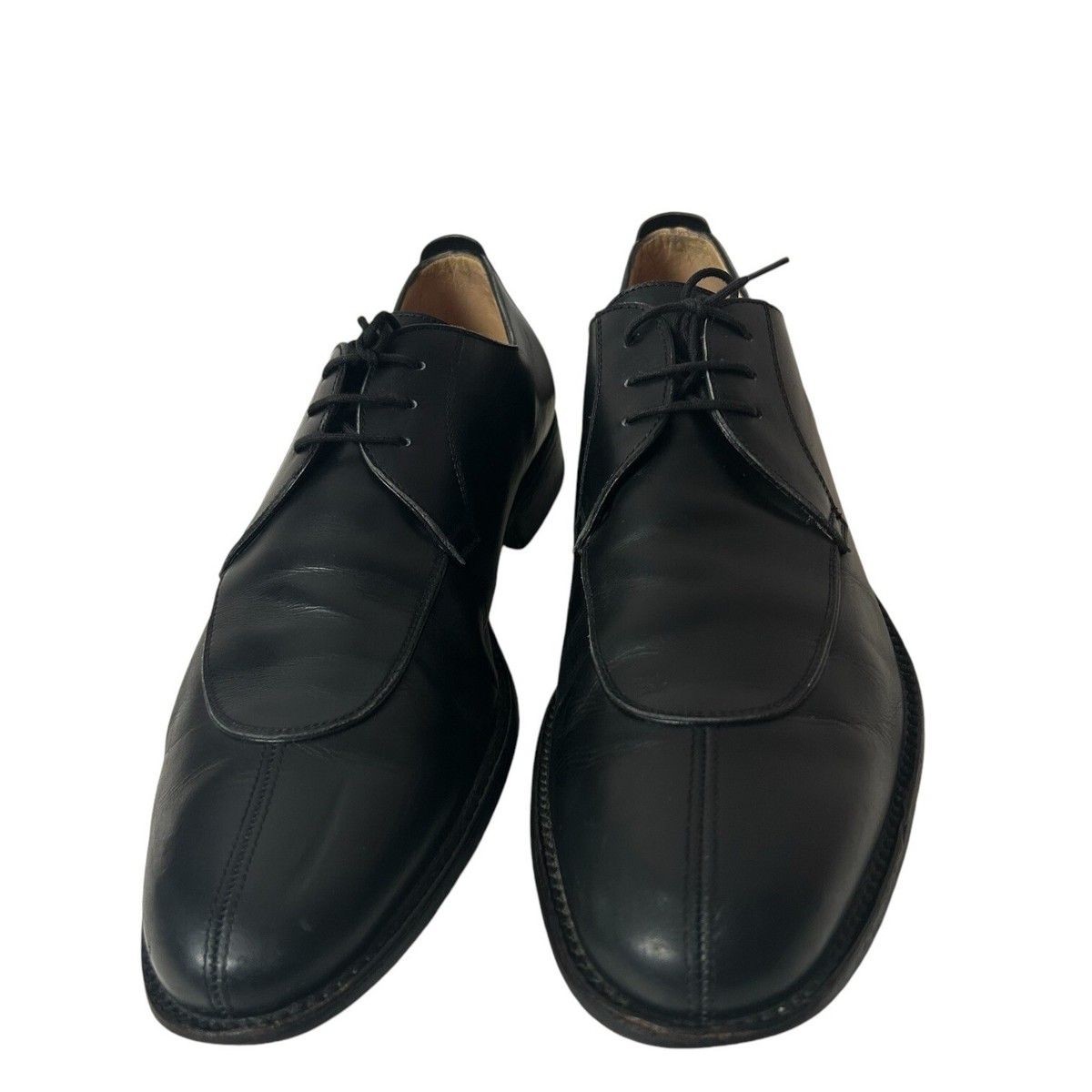 Gravati Mens Black Leather Split Toe Oxford Dress Shoes Size  display picture 3